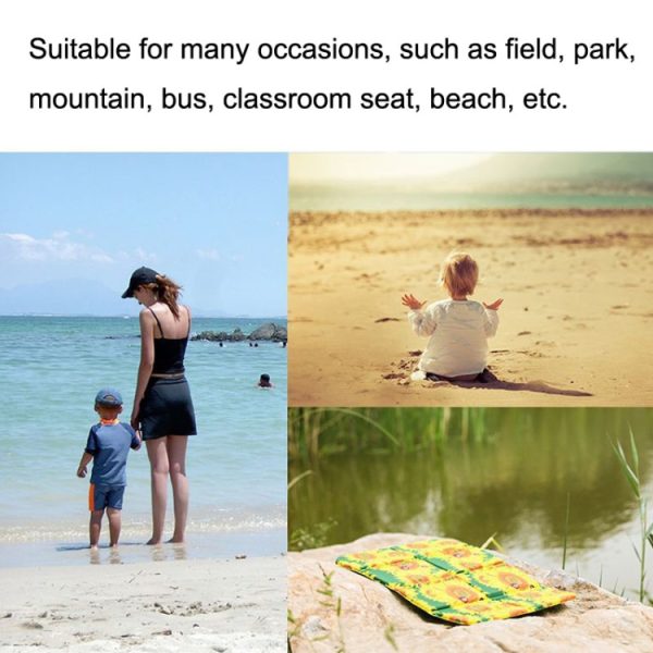 Portable Dirty Park Folding Picnic Mat Moisture-proof and Cool Cushion, 38.5x28.3x0.8cm Sunflowers, 38.5x28.3x0.8cm Cloud Sea, 38.5x28.3x0.8cm Flower, 38.5x28.3x0.8cm Leaves - Image 5