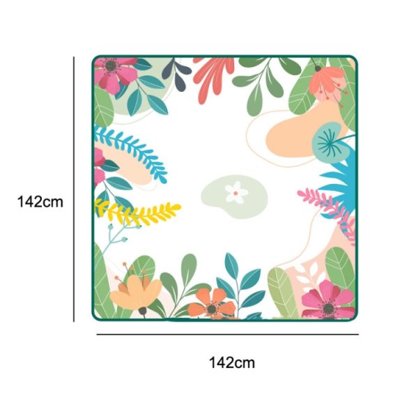Outdoor Camping Thickened Moisture-proof Pad Portable Waterproof Picnic Cloth, 142x142cm - Image 2