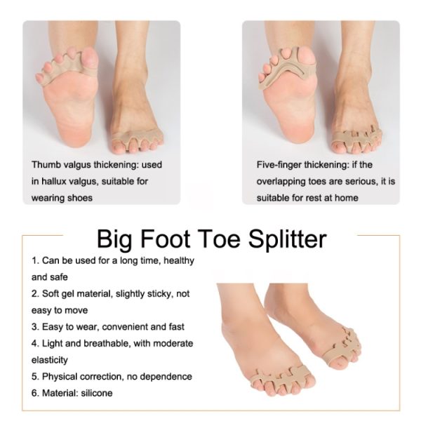Toe Valgus Silicone Corrector Big Foot Toe Splitter, - Image 2