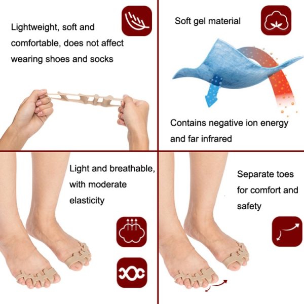 Toe Valgus Silicone Corrector Big Foot Toe Splitter, - Image 3