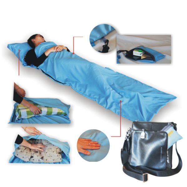 Ultralight Outdoor Sleeping Bag Pongee Portable Single Sleeping Bags, 210x70cm Gray, 210x70cm Blue, 210x70cm Orange - Image 3
