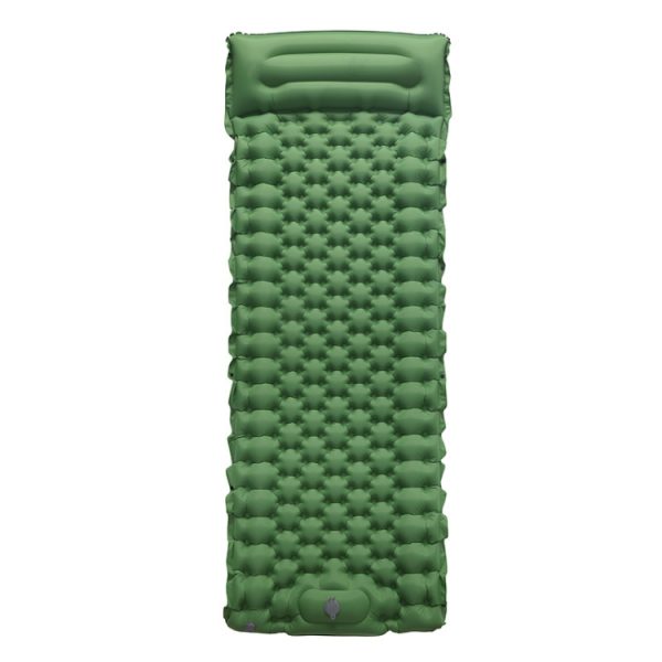 TPU Inflatable Sleeping Pad Camps Outdoor Waterproof Single Travel Cushion, Army Green, Navy)