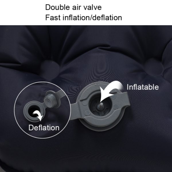 TPU Inflatable Sleeping Pad Camps Outdoor Waterproof Single Travel Cushion, Army Green, Navy) - Image 5