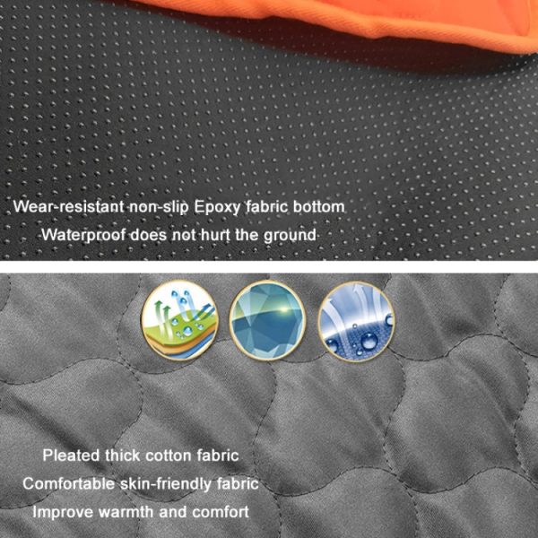 Winter Outdoor Camping Smart Portable Heating Sleeping Pad, 198x61cm Orange, 198x61cm Black, 198x61cm Gray, 198x61cm Flower - Image 4