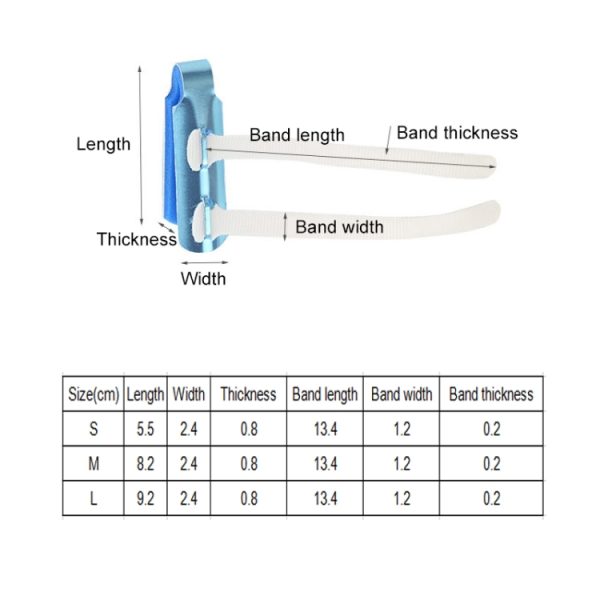 Finger Joint Orthotic Device With Fixed Splint, S, M, L - Image 3