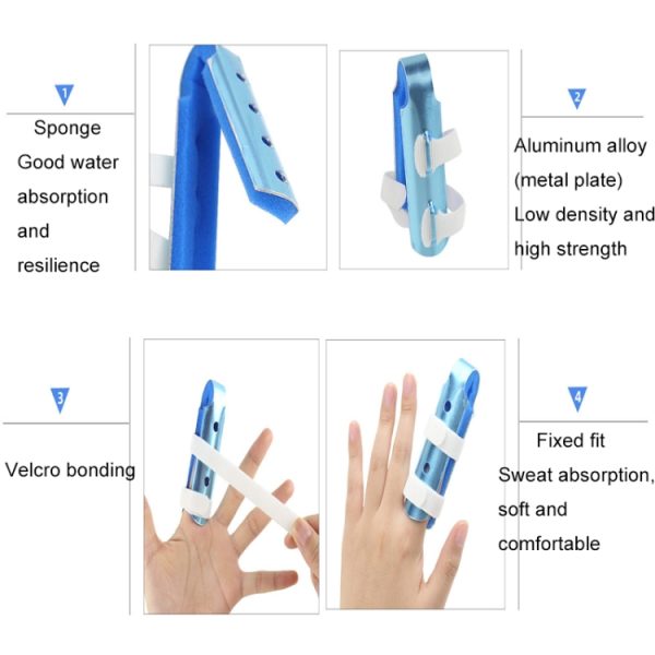 Finger Joint Orthotic Device With Fixed Splint, S, M, L - Image 4