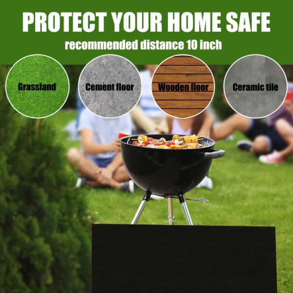 YEGBONG Fireplace Brazier Fire Mat Outdoor Lawn Patio Grill Fire Mat, Size:, 39x47 Inches, 39x60 Inches, 39x72 Inches - Image 3