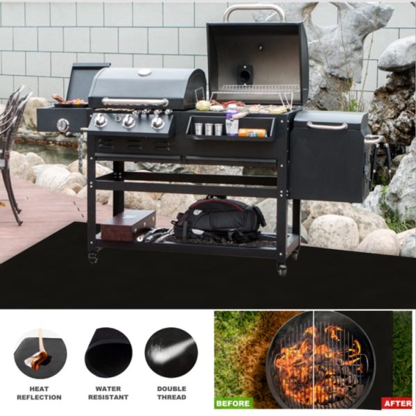 YEGBONG Fireplace Brazier Fire Mat Outdoor Lawn Patio Grill Fire Mat, Size:, 39x47 Inches, 39x60 Inches, 39x72 Inches - Image 4