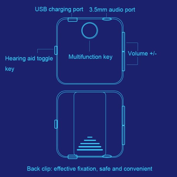 U20 Lavalier Bluetooth Sound Collector Smart Auxiliary Bluetooth Headset - Image 6