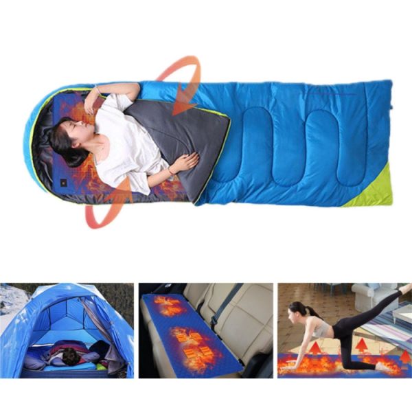 Winter USB Rechargeable Smart Seven Zone Heating Anti-cold Sleeping Bag Pad - Image 5