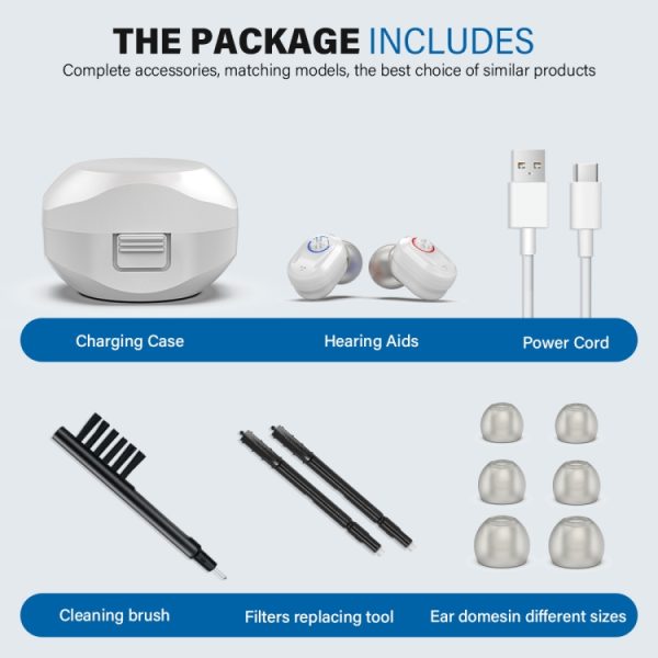 Z-127C TWS Charging Hearing Aid Sound Amplifier Auxiliary Listener - Image 6