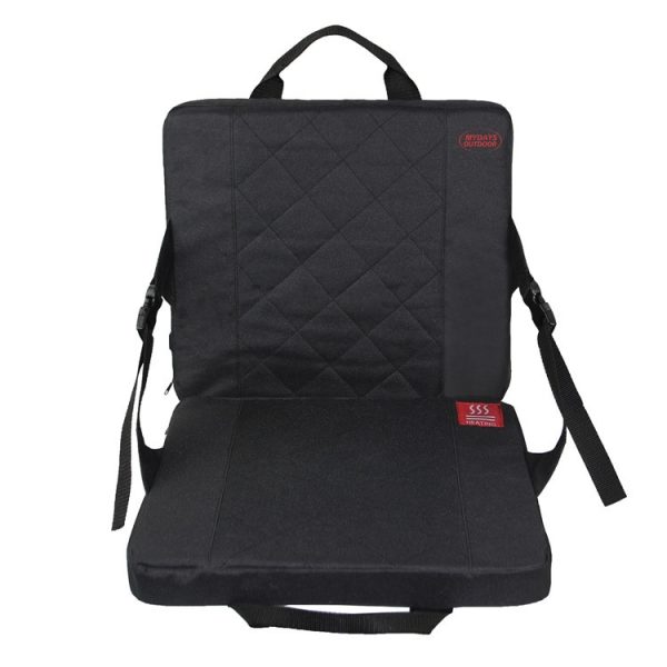 Outdoor Portable Camping Heated Foldable Cushion, Size:, 33x38x4cm Black, 33x38x4cm Khaki - Image 6