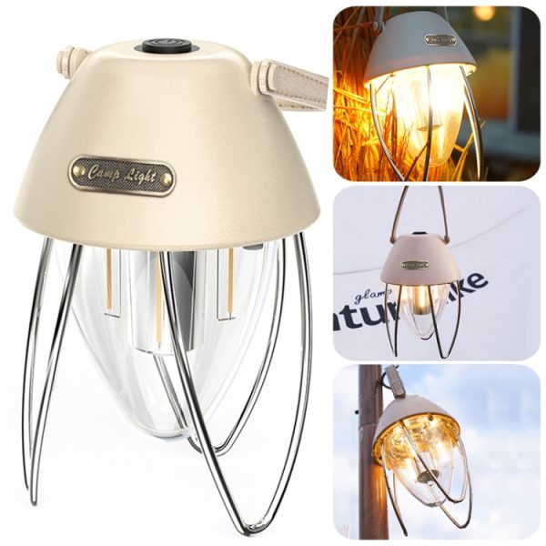 TG-ZP04401 Retro Camping Light Rechargeable Tricolor Light