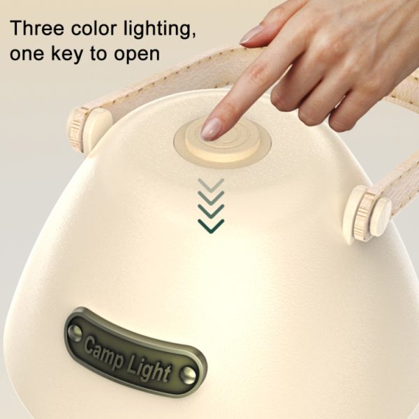 TG-ZP04401 Retro Camping Light Rechargeable Tricolor Light - Image 4