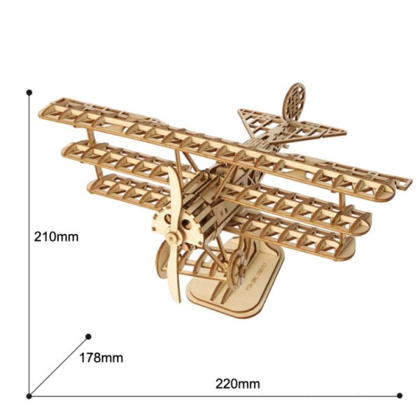 3D Three -Dimensional Puzzle Board Children Wood Puzzles Model, Rolife TG301 Airplane, Rolife TG401 Ferris Wheel, Rolife TG403 Camera, Rolife TG404 Rotating Trojan, Rolife TG501 Eiffel Tower, Rolife TGN01 Eight Sound Box, Rolife TG306 Cruise - Image 6