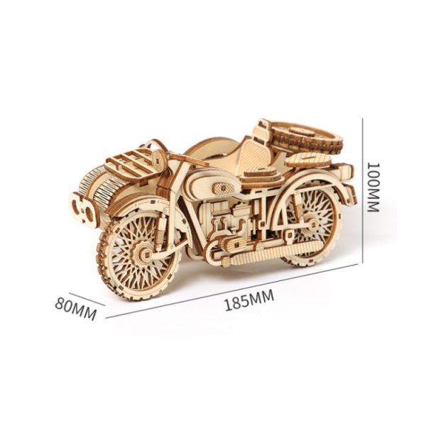 LG834 Tricycle Boat 3D Wooden Puzzle Educational Toys DIY Handmade Ornaments – Image 2