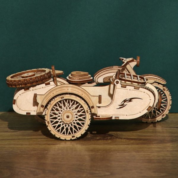 LG834 Tricycle Boat 3D Wooden Puzzle Educational Toys DIY Handmade Ornaments – Image 6