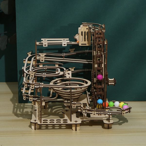 LG825 Mechanical Track Ball 3D Wooden Puzzle Toy DIY Handmade Ornaments – Image 2