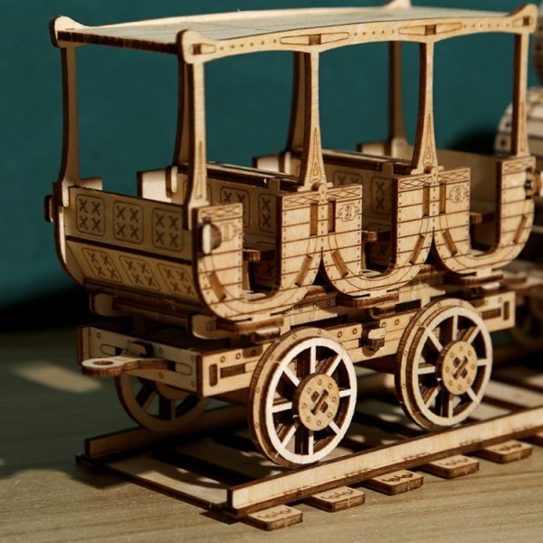 Red Wine Transport Truck 3D Wooden Puzzle Toys DIY Handmade Ornaments – Image 4
