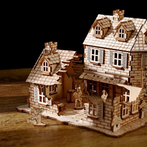 Guarding The House 3D Wooden Puzzle Toys DIY Handmade Ornaments - Image 3