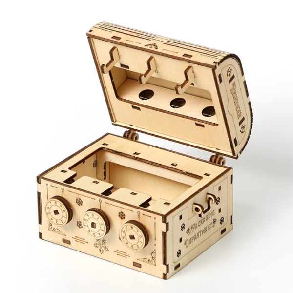Password Box 3D Wooden Puzzle Toys DIY Handmade Ornaments