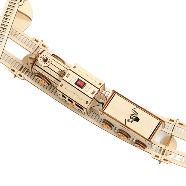 Train Rail Car 3D Wooden Puzzle Model DIY Handmade Ornaments – Image 6