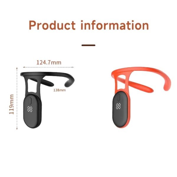Student Humpback Vibration Reminds With LCD Hanging Neck Corrector - Image 2