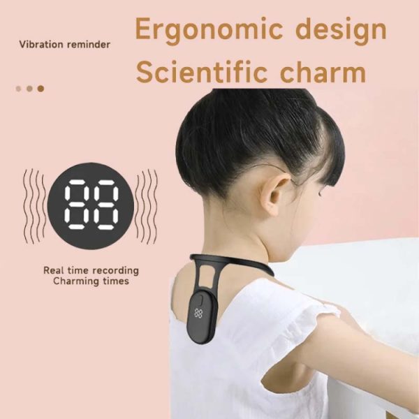 Student Humpback Vibration Reminds With LCD Hanging Neck Corrector - Image 5