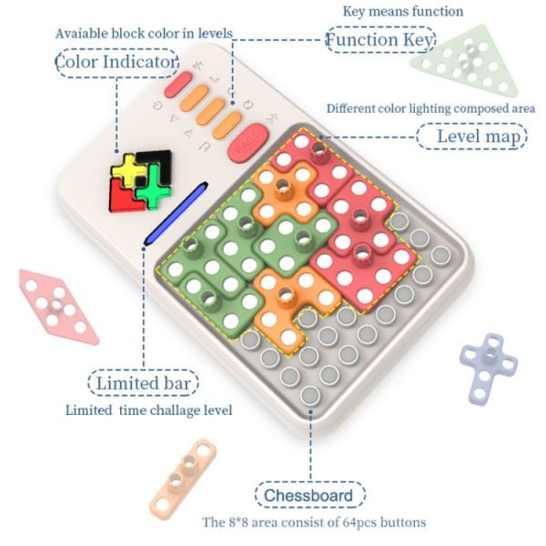 Q2 Tangram Hualongdao Geometry Puzzle Electronic Puzzle Transformation Toy, Q2 Tangram - Image 3