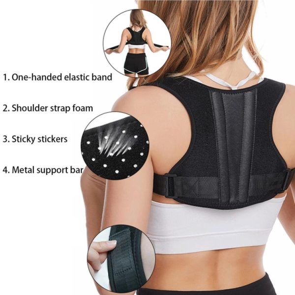 Adjustable Back Posture Corrector with Back Support Bar for Women and Men, MK-006 - Image 5