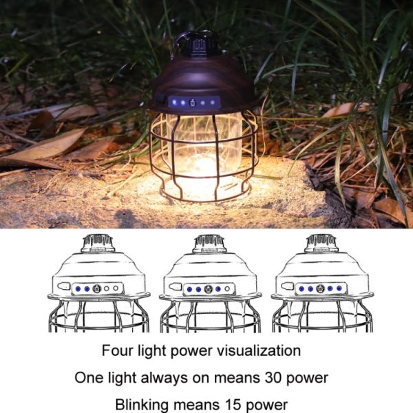 Outdoor Camping Portable Light With Carabiner - Image 3