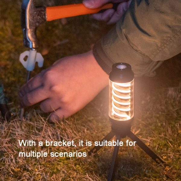 Outdoor Camping Spiral Waterproof Multifunctional Tent Hanging Lamp - Image 5