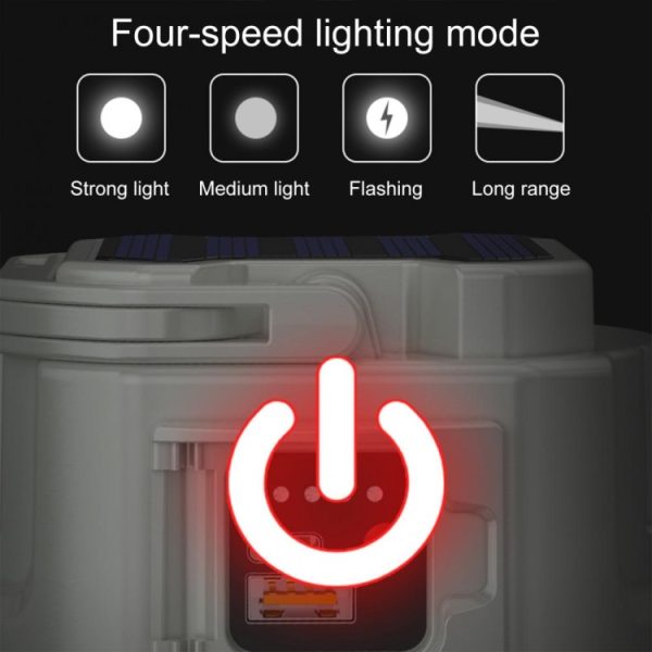 C51 Multifunctional Solar Camping Light Zoomable Waterproof Tent Light – Image 5