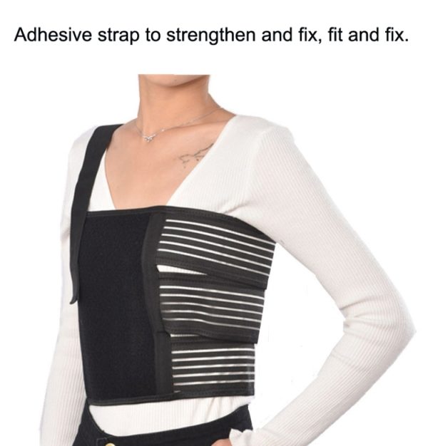One-shoulder One-piece Rib Fixation Strap Post-cardiothoracic Chest Girdle, S, M, L - Image 2