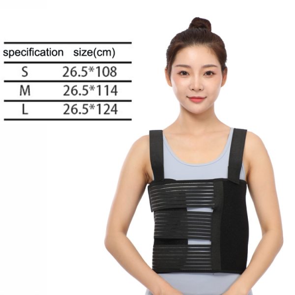 Shoulders Three Piece Rib Fixation Strap Post-cardiothoracic Chest Girdle, S, M, L – Image 7
