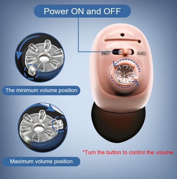 CIC Hearing Aids Rechargeable Invisible Wireless Hearing Aid Sound Amplifier - Image 2