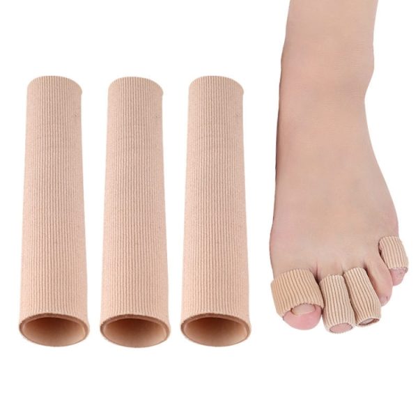 3pcs Toes Fingers Cushion Tube Sleeve Cuttable Silicone Gel Toe Pad For Corns Remover, Small  1.5cm