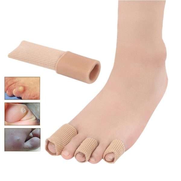 3pcs Toes Fingers Cushion Tube Sleeve Cuttable Silicone Gel Toe Pad For Corns Remover, Small  1.5cm - Image 2