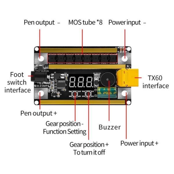 GX591 Full Functional Version 12V Handheld Portable 18650 Mobile Lithium Battery Point Welding Machinel – Image 3