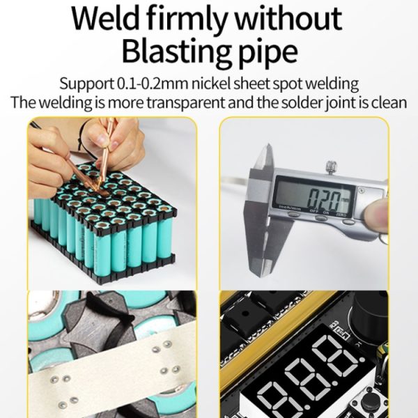 GX591 Full Functional Version 12V Handheld Portable 18650 Mobile Lithium Battery Point Welding Machinel – Image 9