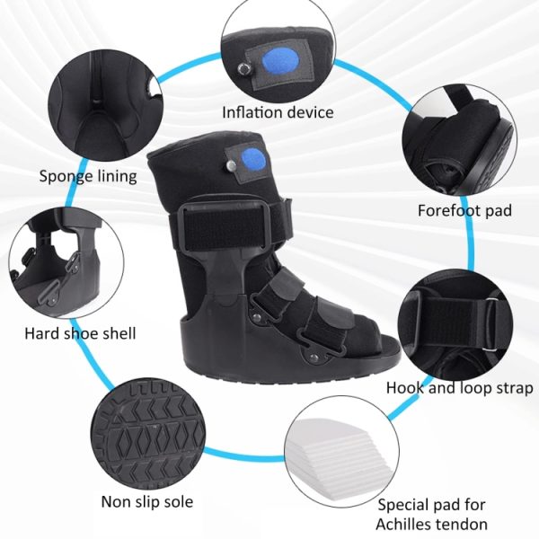 Tall Orthopedic Walking Boot Ankle Fracture Fixation Brace With Gas Bag - Image 4