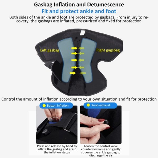 Tall Orthopedic Walking Boot Ankle Fracture Fixation Brace With Gas Bag - Image 5