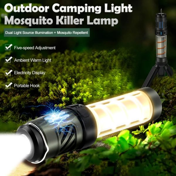 4 In 1 Outdoor Multi-function  Ambient Light Mosquito Repellent Lamp, Tripod Version - Image 3