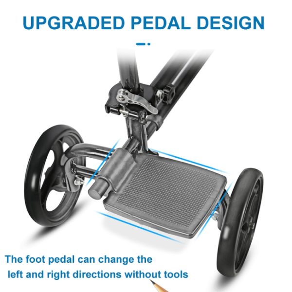 Knee Scooter Steerable Knee Walker for Foot Injuries with Brake, YC9225F, YC9225LT - Image 5