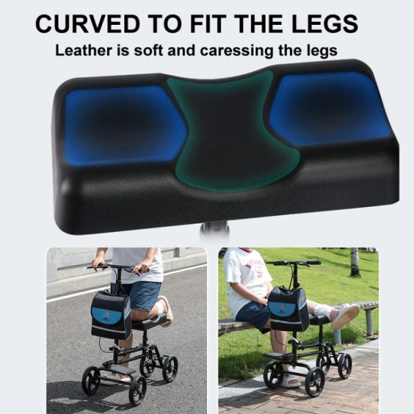 Knee Scooter Steerable Knee Walker for Foot Injuries with Brake, YC9225F, YC9225LT - Image 8