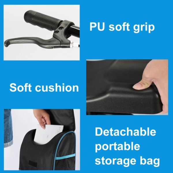Knee Scooter Steerable Knee Walker for Foot Injuries with Brake, YC9225F, YC9225LT - Image 10