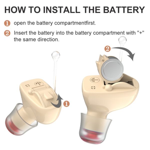 1pair  Invisible In-Ear Hearing Aid Sound Amplifier For The Elderly And Hearing Impaired - Image 5