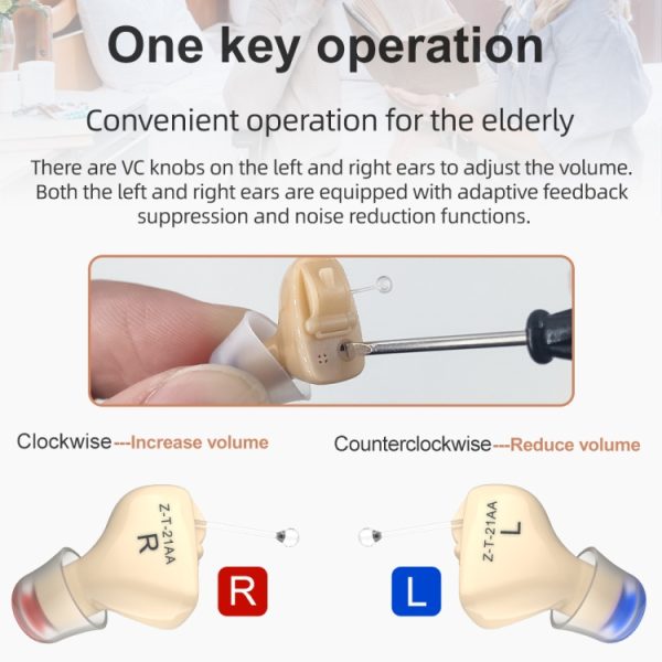 1pair  Invisible In-Ear Hearing Aid Sound Amplifier For The Elderly And Hearing Impaired - Image 6