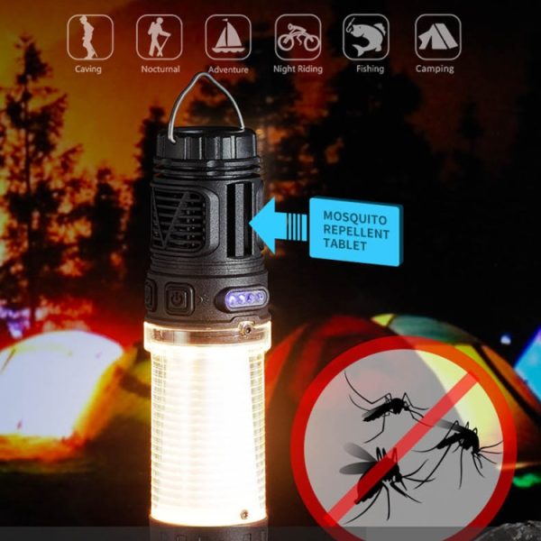 3 in 1 LED Mosquito Repellent Camping Light Magnetic Outdoor Tent Light – Image 12