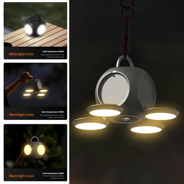 HX123 Handheld Folding Flashlight Camping Light - Image 4